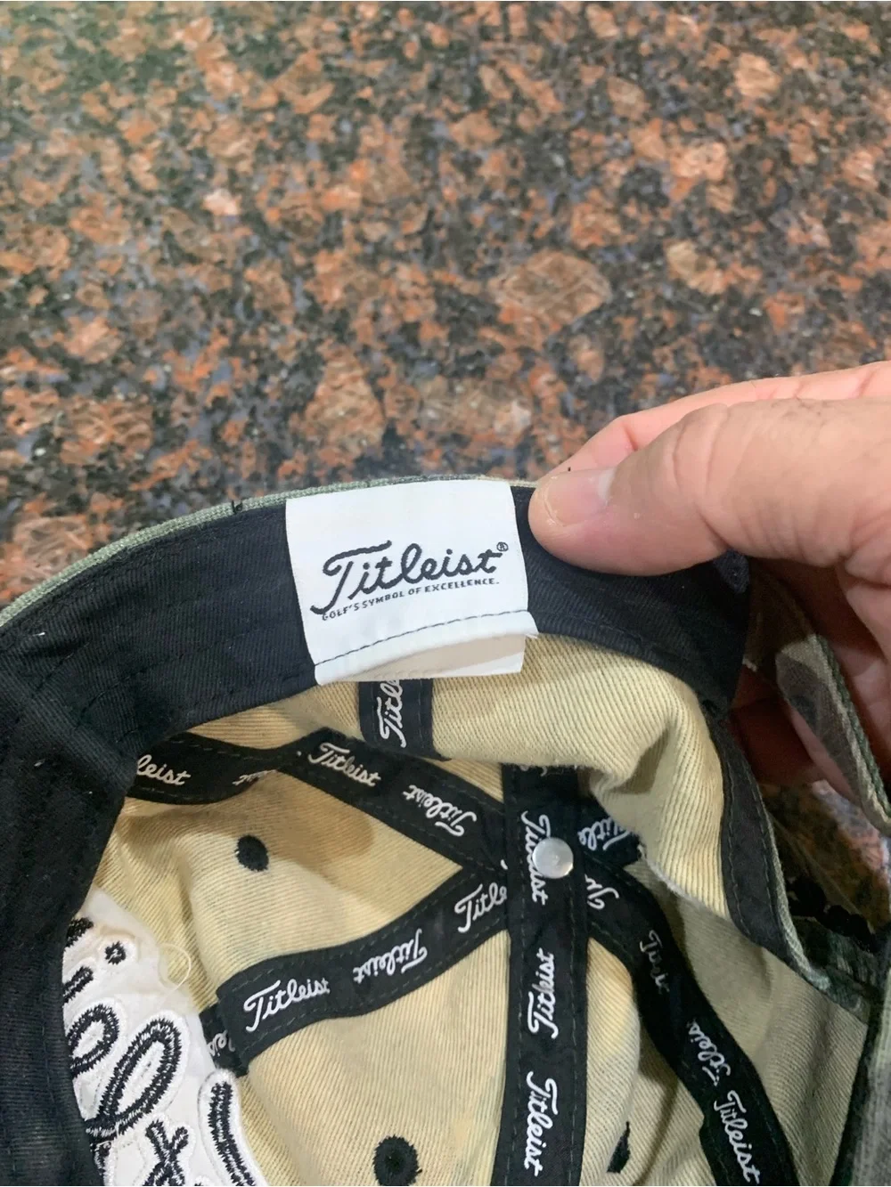 Titleist Kids Camo Baseball Hat - Green & Tan